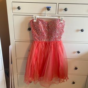 Red/Orange sequin dress